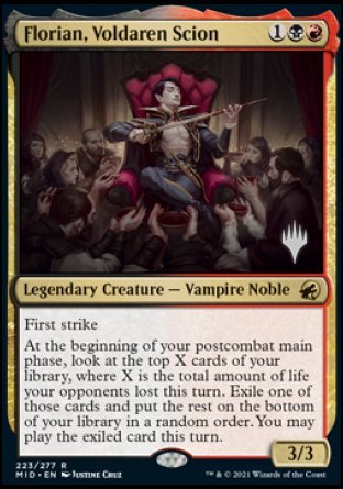 Florian, Voldaren Scion (Promo Pack) [Innistrad: Midnight Hunt Promos] | Exor Games Summserside