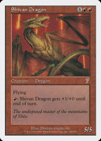 Shivan Dragon [Seventh Edition] | Exor Games Summserside