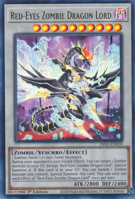 Red-Eyes Zombie Dragon Lord [DIFO-EN039] Ultra Rare | Exor Games Summserside