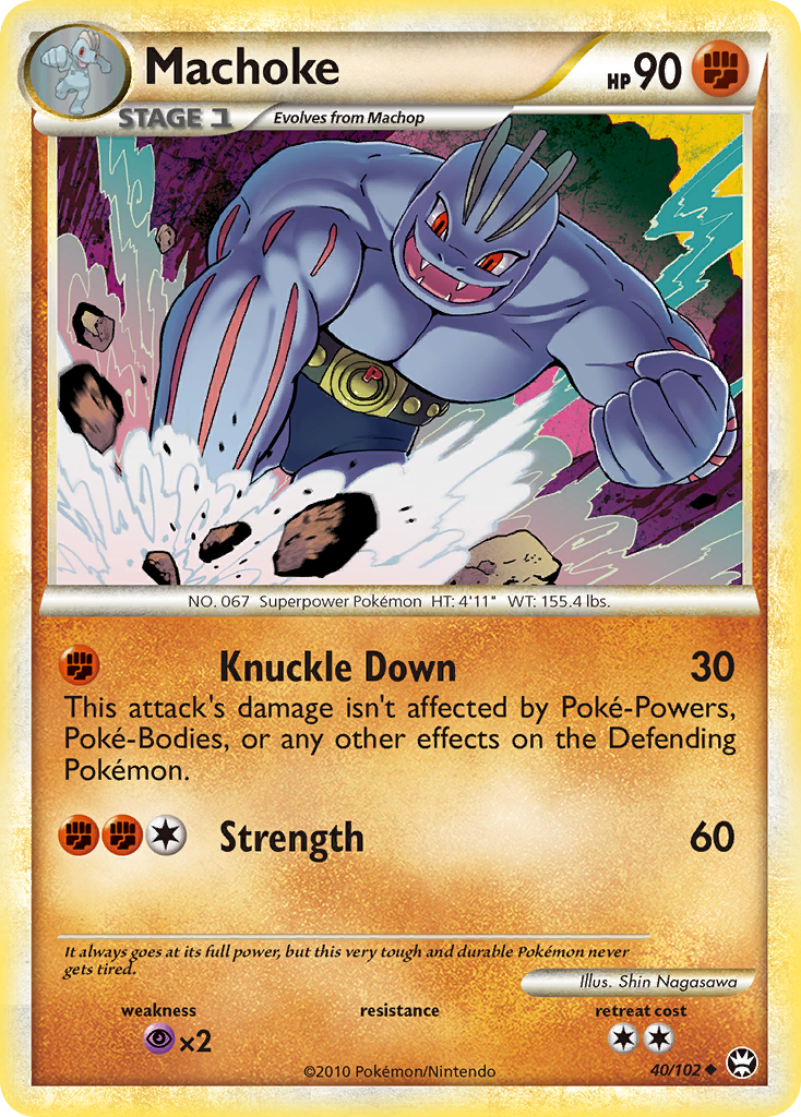 Machoke (40/102) [HeartGold & SoulSilver: Triumphant] | Exor Games Summserside