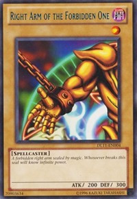 Right Arm of the Forbidden One (Blue) [DL11-EN004] Rare | Exor Games Summserside