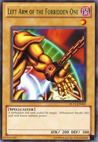 Left Arm of the Forbidden One (Green) [DL11-EN005] Rare | Exor Games Summserside