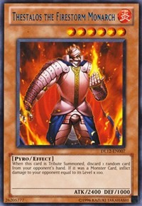 Thestalos the Firestorm Monarch (Blue) [DL12-EN007] Rare | Exor Games Summserside