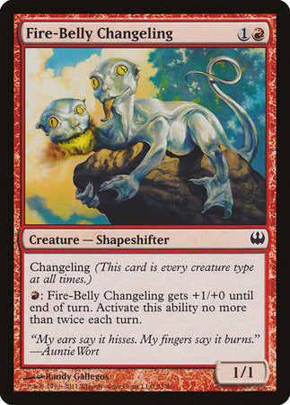 Fire-Belly Changeling [Duel Decks: Knights vs. Dragons] | Exor Games Summserside