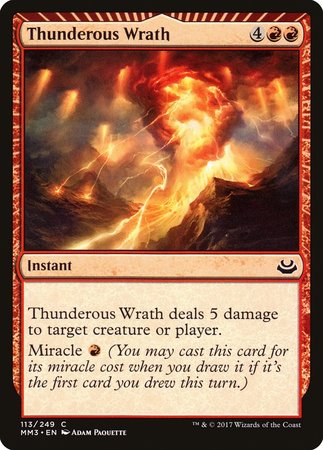 Thunderous Wrath [Modern Masters 2017] | Exor Games Summserside