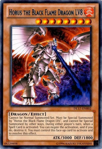 Horus the Black Flame Dragon LV8 (Blue) [DL17-EN002] Rare | Exor Games Summserside
