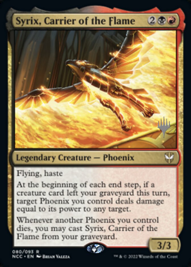 Syrix, Carrier of the Flame (Promo Pack) [Streets of New Capenna Commander Promos] | Exor Games Summserside