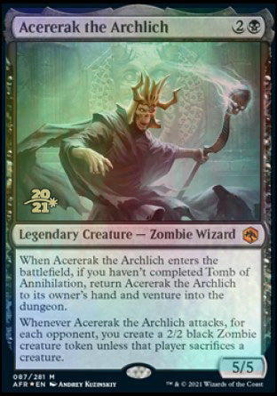 Acererak the Archlich [Dungeons & Dragons: Adventures in the Forgotten Realms Prerelease Promos] | Exor Games Summserside