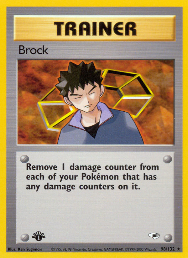 Brock (98/132) [Gym Heroes 1st Edition] | Exor Games Summserside