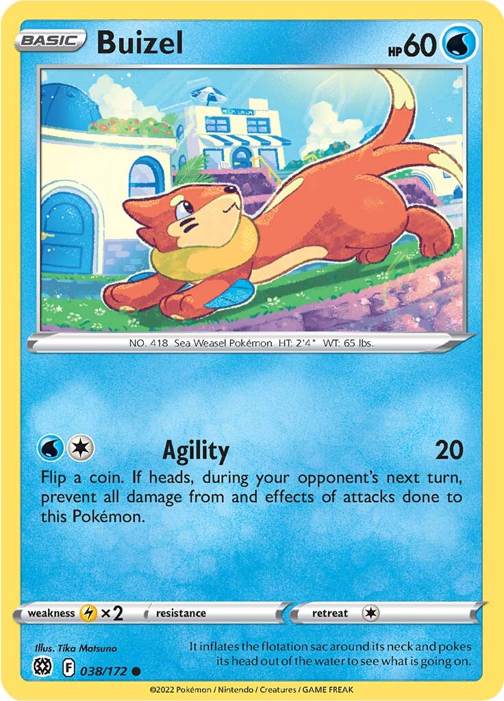 Buizel (038/172) [Sword & Shield: Brilliant Stars] | Exor Games Summserside