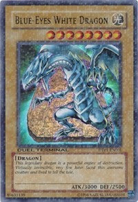 Blue-Eyes White Dragon [DTP1-EN001] Super Rare | Exor Games Summserside