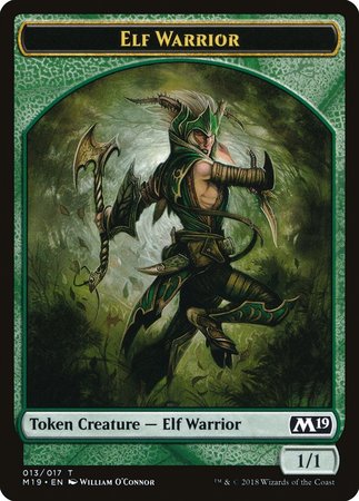 Elf Warrior Token [Core Set 2019 Tokens] | Exor Games Summserside