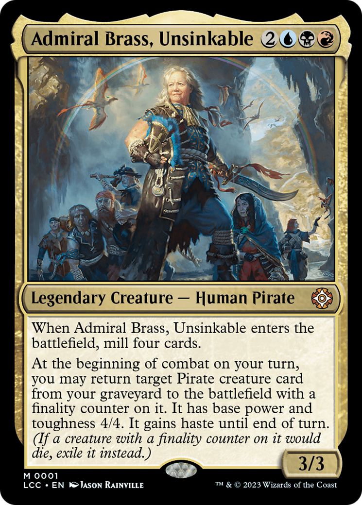 Admiral Brass, Unsinkable (Display Commander) [The Lost Caverns of Ixalan Commander] | Exor Games Summserside