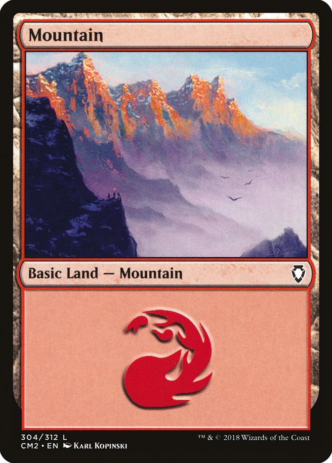 Mountain (304) [Commander Anthology Volume II] | Exor Games Summserside