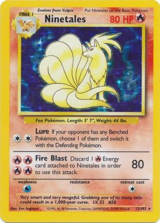 Ninetales (12/102) [Base Set Unlimited] | Exor Games Summserside