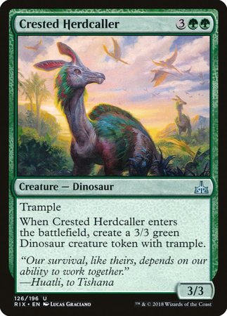 Crested Herdcaller [Rivals of Ixalan] | Exor Games Summserside