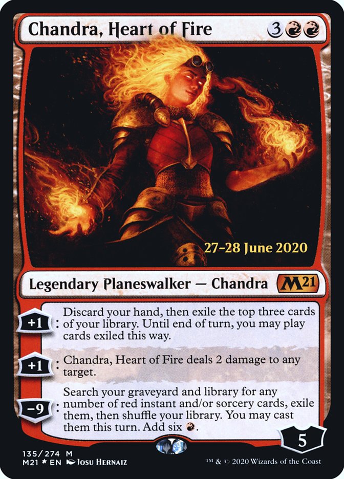 Chandra, Heart of Fire  [Core Set 2021 Prerelease Promos] | Exor Games Summserside