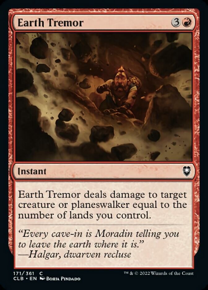 Earth Tremor [Commander Legends: Battle for Baldur's Gate] | Exor Games Summserside