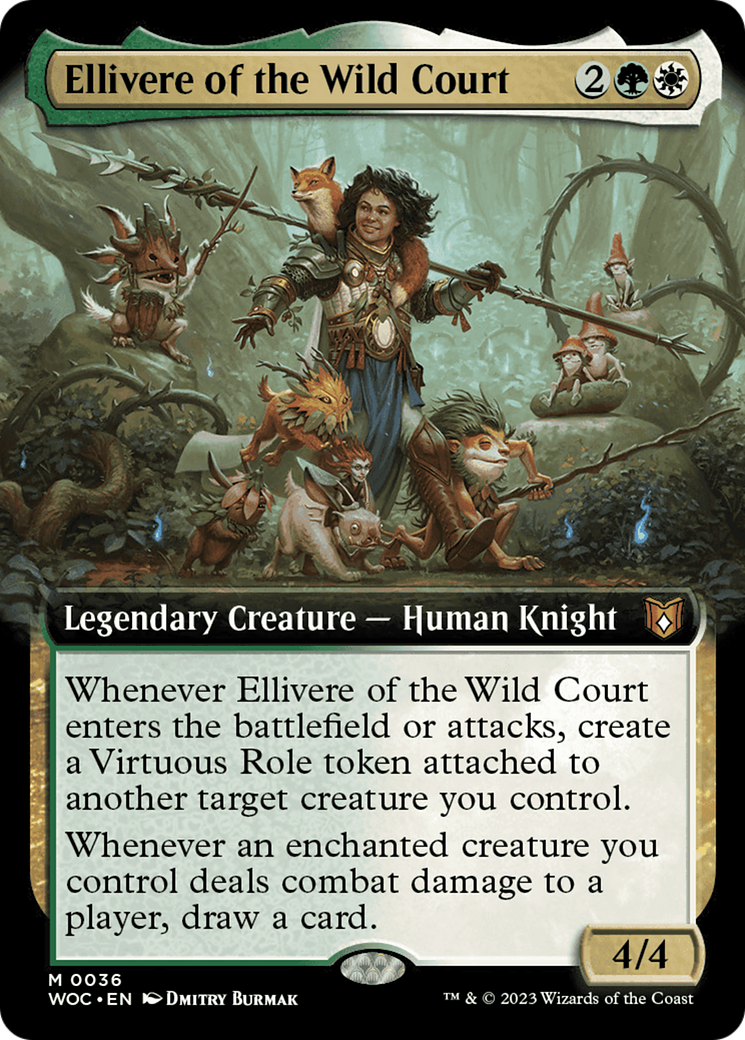 Ellivere of the Wild Court (Extended Art) [Wilds of Eldraine Commander] | Exor Games Summserside