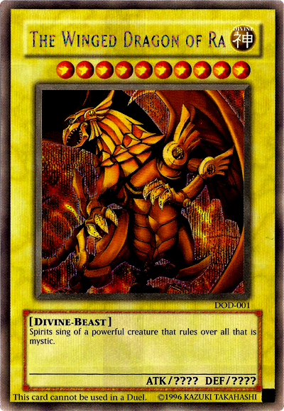 The Winged Dragon of Ra [DOD-001] Prismatic Secret Rare | Exor Games Summserside