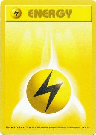 Lightning Energy (100/102) [Base Set Shadowless Unlimited] | Exor Games Summserside