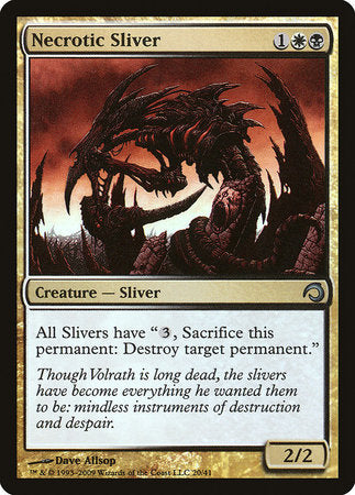 Necrotic Sliver [Premium Deck Series: Slivers] | Exor Games Summserside