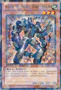 Gem-Knight Obsidian [DT06-EN067] Rare | Exor Games Summserside