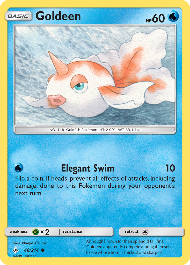 Goldeen (48/214) [Sun & Moon: Unbroken Bonds] | Exor Games Summserside