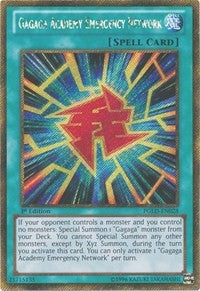 Gagaga Academy Emergency Network [PGLD-EN028] Gold Secret Rare | Exor Games Summserside