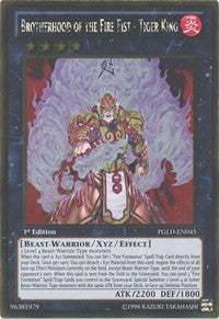 Brotherhood of the Fire Fist - Tiger King [PGLD-EN045] Gold Rare | Exor Games Summserside