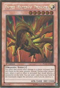 Prime Material Dragon [PGLD-EN065] Gold Rare | Exor Games Summserside