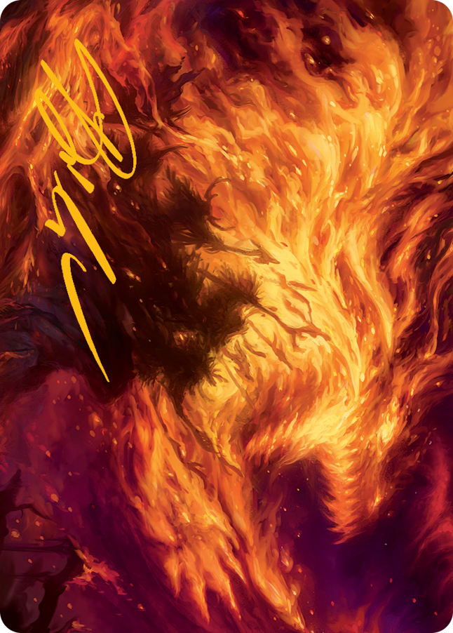 Stoke the Flames Art Card (Gold-Stamped Signature) [March of the Machine Art Series] | Exor Games Summserside