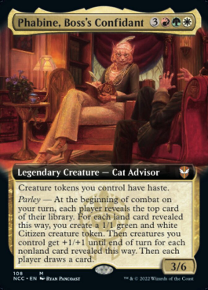 Phabine, Boss's Confidant (Extended Art) [Streets of New Capenna Commander] | Exor Games Summserside