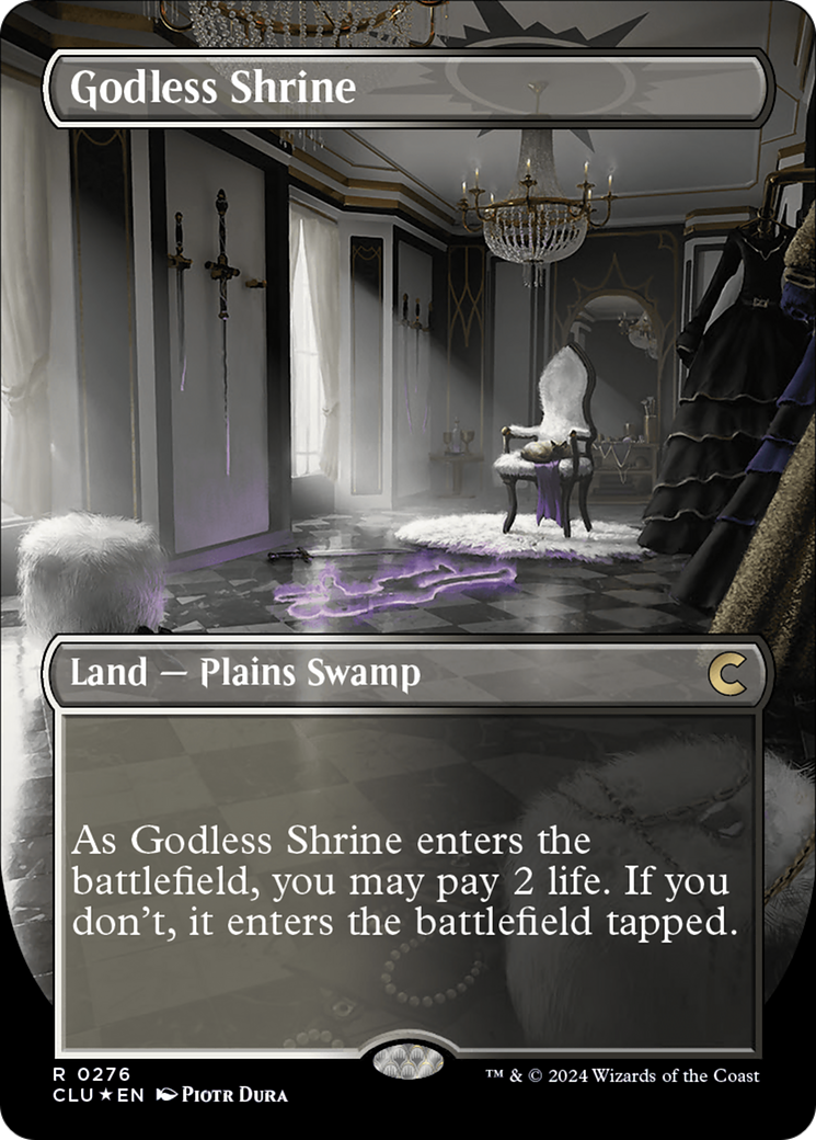 Godless Shrine (Borderless) [Ravnica: Clue Edition] | Exor Games Summserside