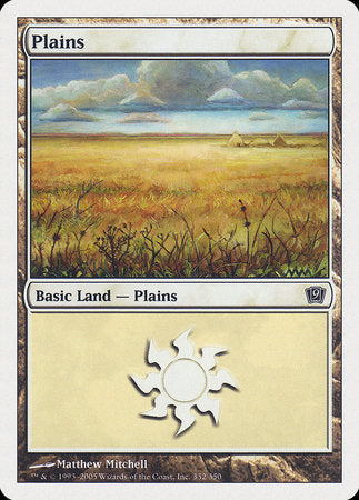 Plains (332) [Ninth Edition] | Exor Games Summserside