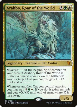 Arahbo, Roar of the World [Commander 2017] | Exor Games Summserside