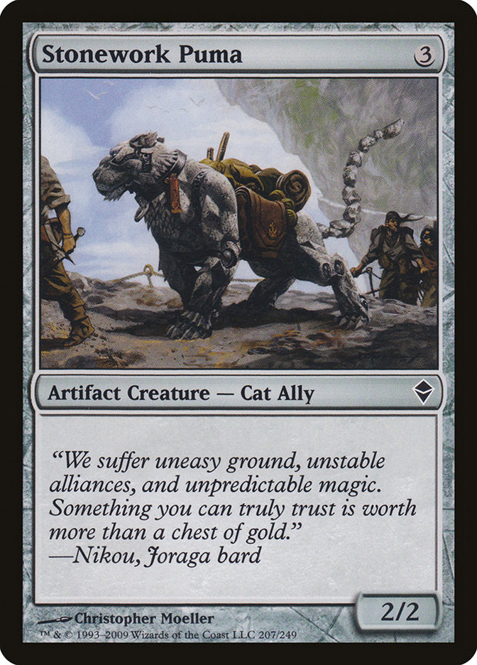 Stonework Puma [Zendikar] | Exor Games Summserside