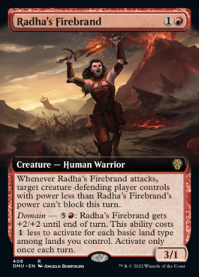 Radha's Firebrand (Extended Art) [Dominaria United] | Exor Games Summserside