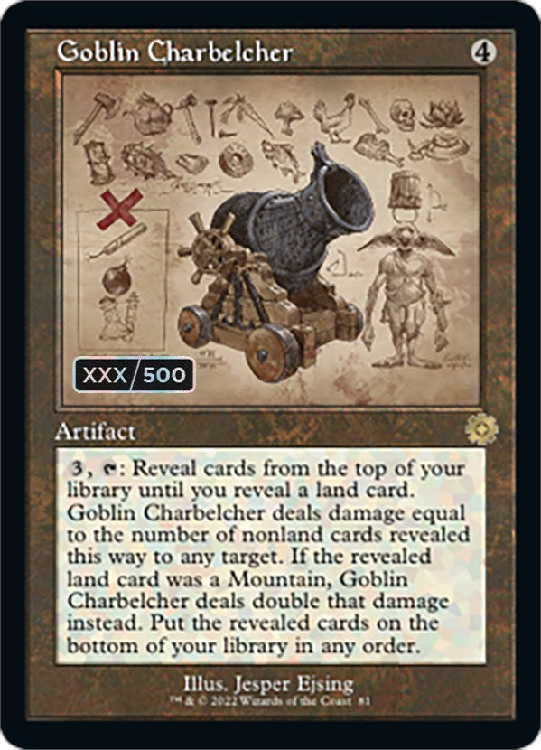 Goblin Charbelcher (Retro Schematic) (Serial Numbered) [The Brothers' War Retro Artifacts] | Exor Games Summserside