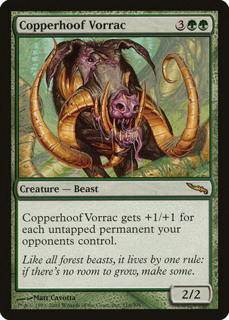 Copperhoof Vorrac [Mirrodin] | Exor Games Summserside