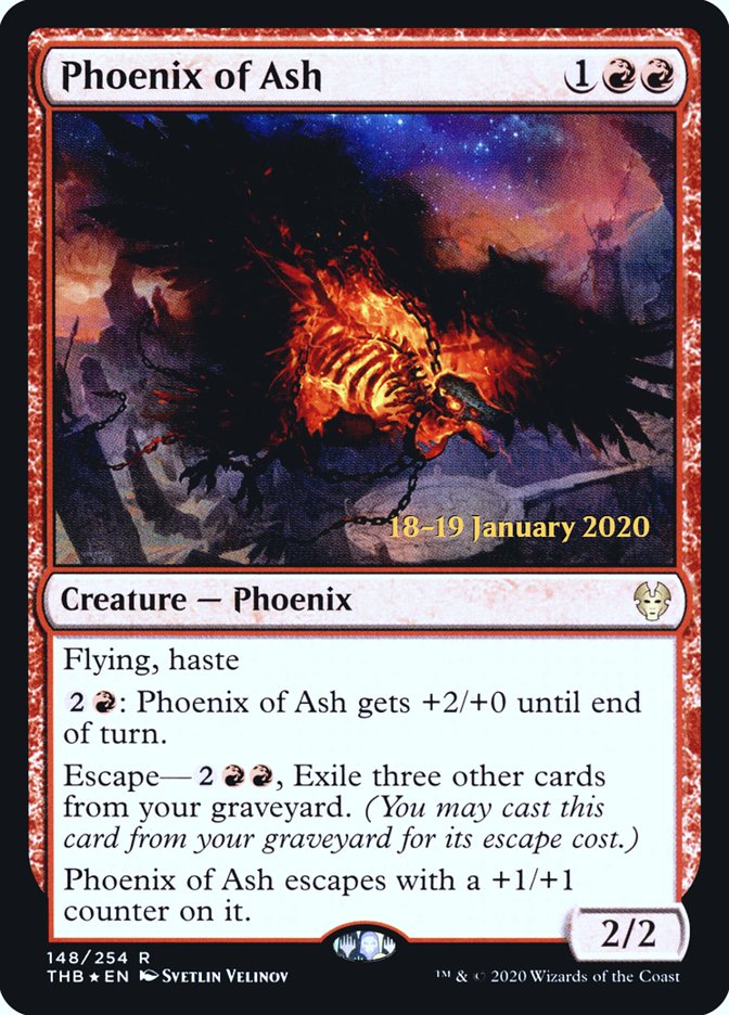 Phoenix of Ash [Theros Beyond Death Prerelease Promos] | Exor Games Summserside