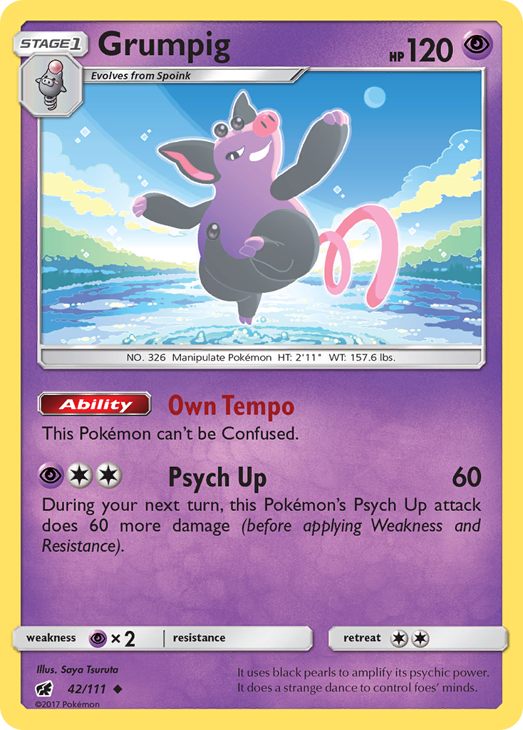 Grumpig (42/111) [Sun & Moon: Crimson Invasion] | Exor Games Summserside