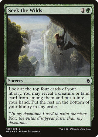 Seek the Wilds [Battle for Zendikar] | Exor Games Summserside
