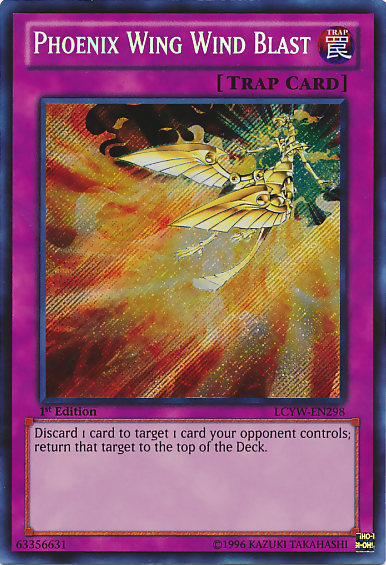 Phoenix Wing Wind Blast [LCYW-EN298] Secret Rare | Exor Games Summserside