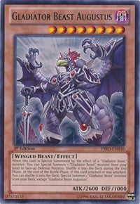 Gladiator Beast Augustus [PRIO-EN030] Rare | Exor Games Summserside