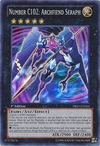 Number C102: Archfiend Seraph [PRIO-EN044] Super Rare | Exor Games Summserside