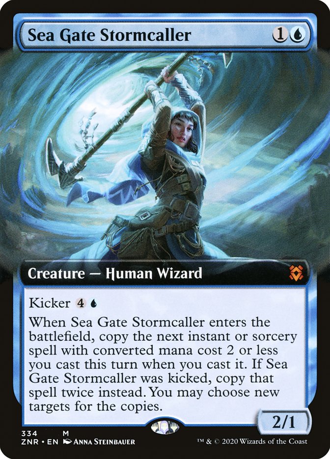 Sea Gate Stormcaller (Extended Art) [Zendikar Rising] | Exor Games Summserside