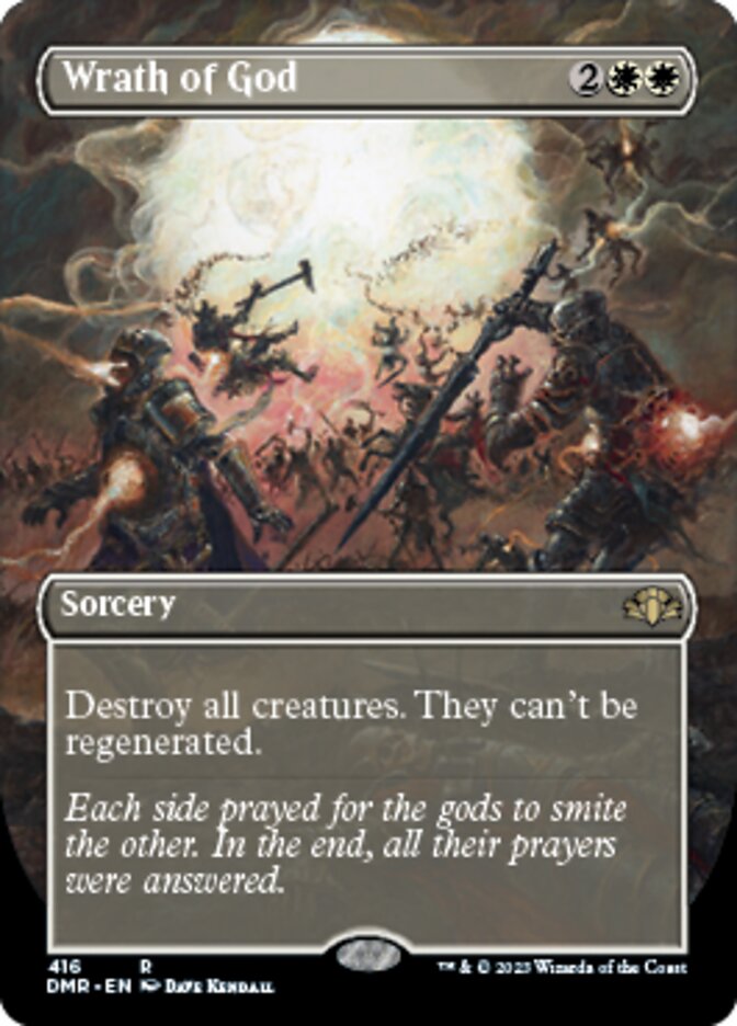 Wrath of God (Borderless Alternate Art) [Dominaria Remastered] | Exor Games Summserside