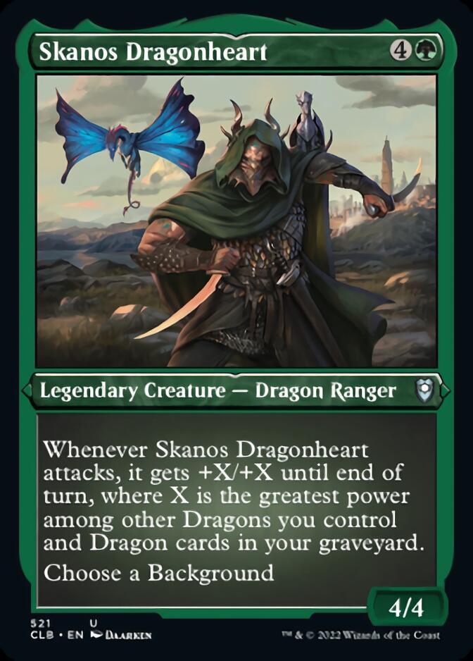 Skanos Dragonheart (Foil Etched) [Commander Legends: Battle for Baldur's Gate] | Exor Games Summserside