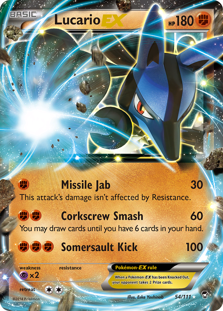 Lucario EX (54/111) [XY: Furious Fists] | Exor Games Summserside